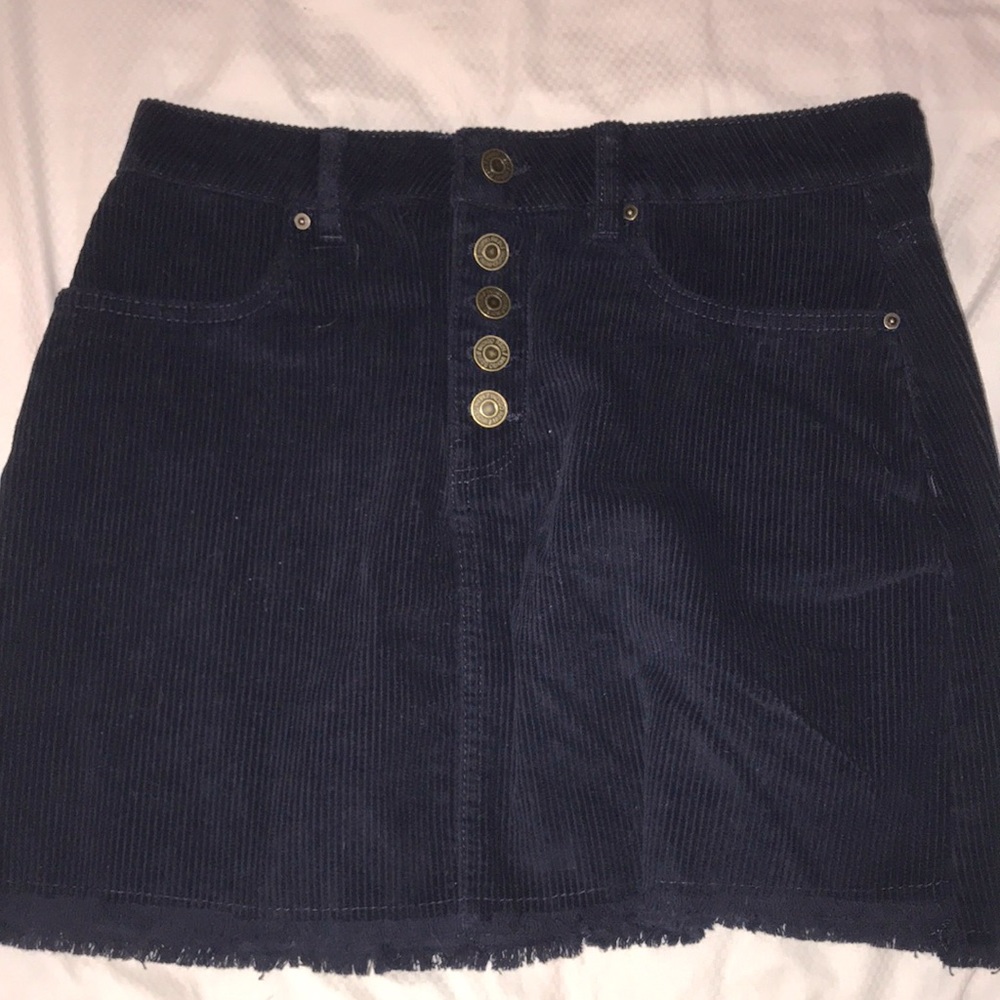 indigo rein, size 5, navy blue, ribbed skirt